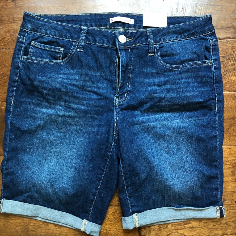 SO jean bermuda shorts